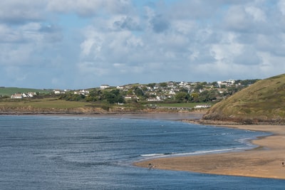 The seaside scenery
